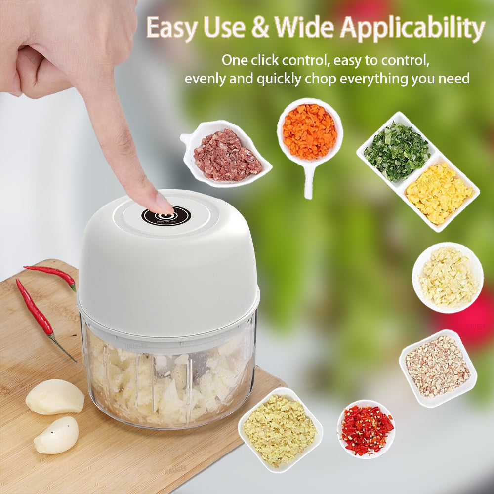 Mini Picadora Electrica Recargable 300ml