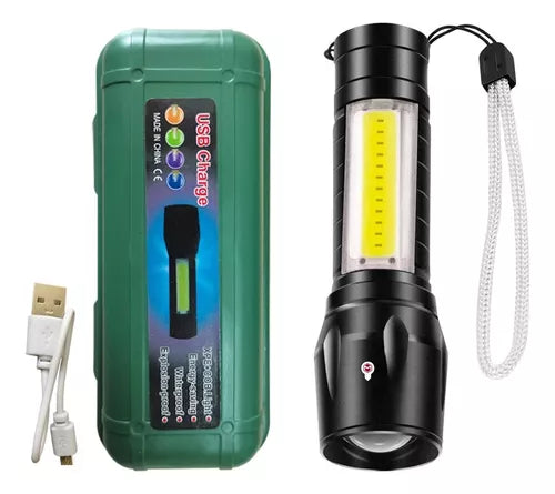 2 Mini Linternas Led Recargables Lumenes