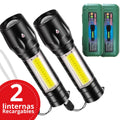 2 Mini Linternas Led Recargables Lumenes