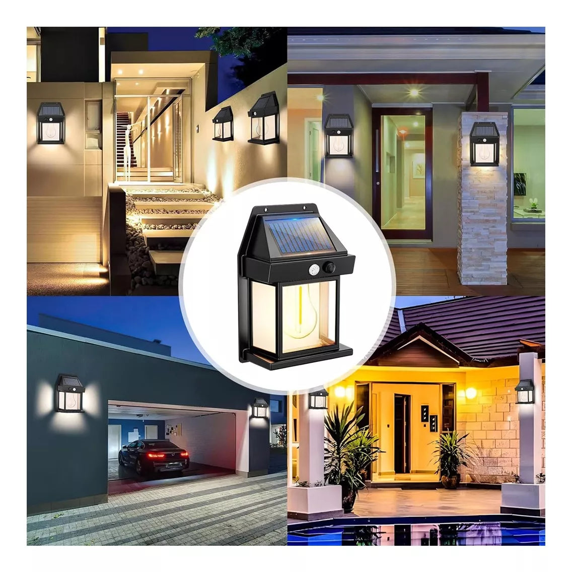 Farol Solar De Pared Sensor Movimiento