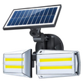 Doble Lampara Ancha Led Solar