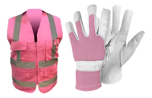 Pack Chaleco Geologoguante Rosa Talla L