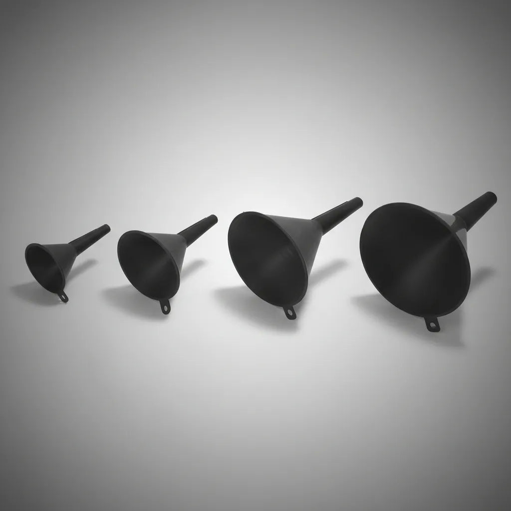 Juego De Embudo De 4 Piezas Negro