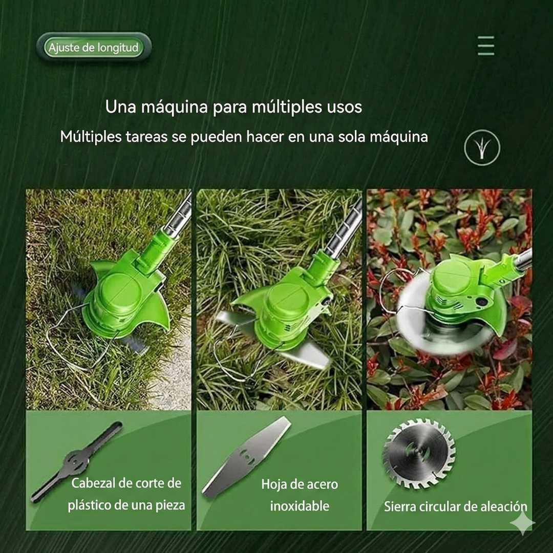 Cortadora Podadora De Cesped Recargable