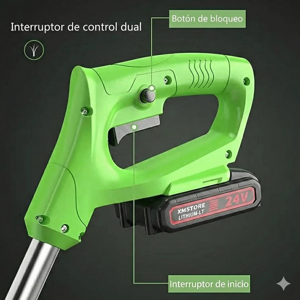 Cortadora Podadora De Cesped Recargable