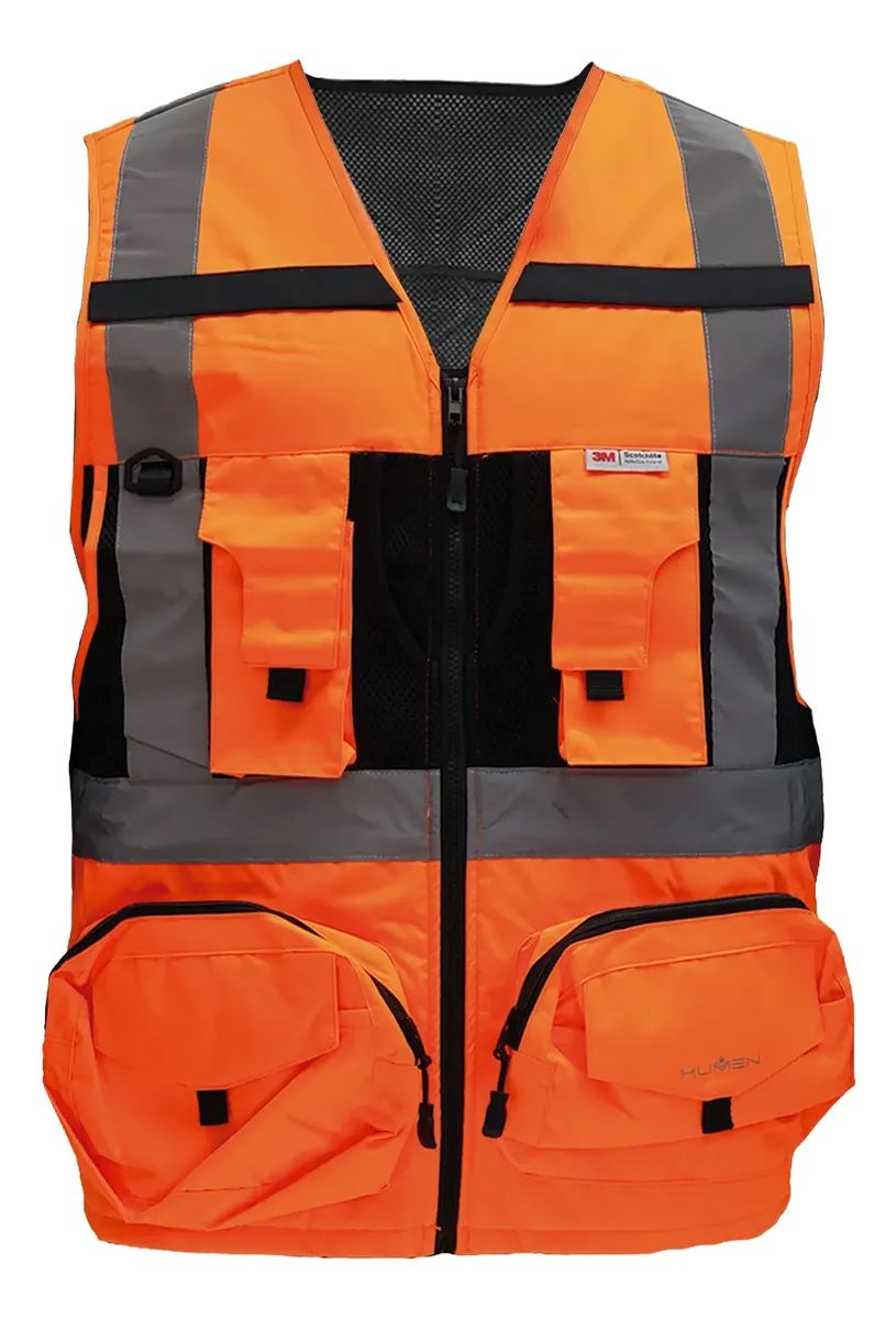 Chaleco Geologo Geoplus Naranja Talla S