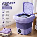 Mini Lavadora Portatil Plegable