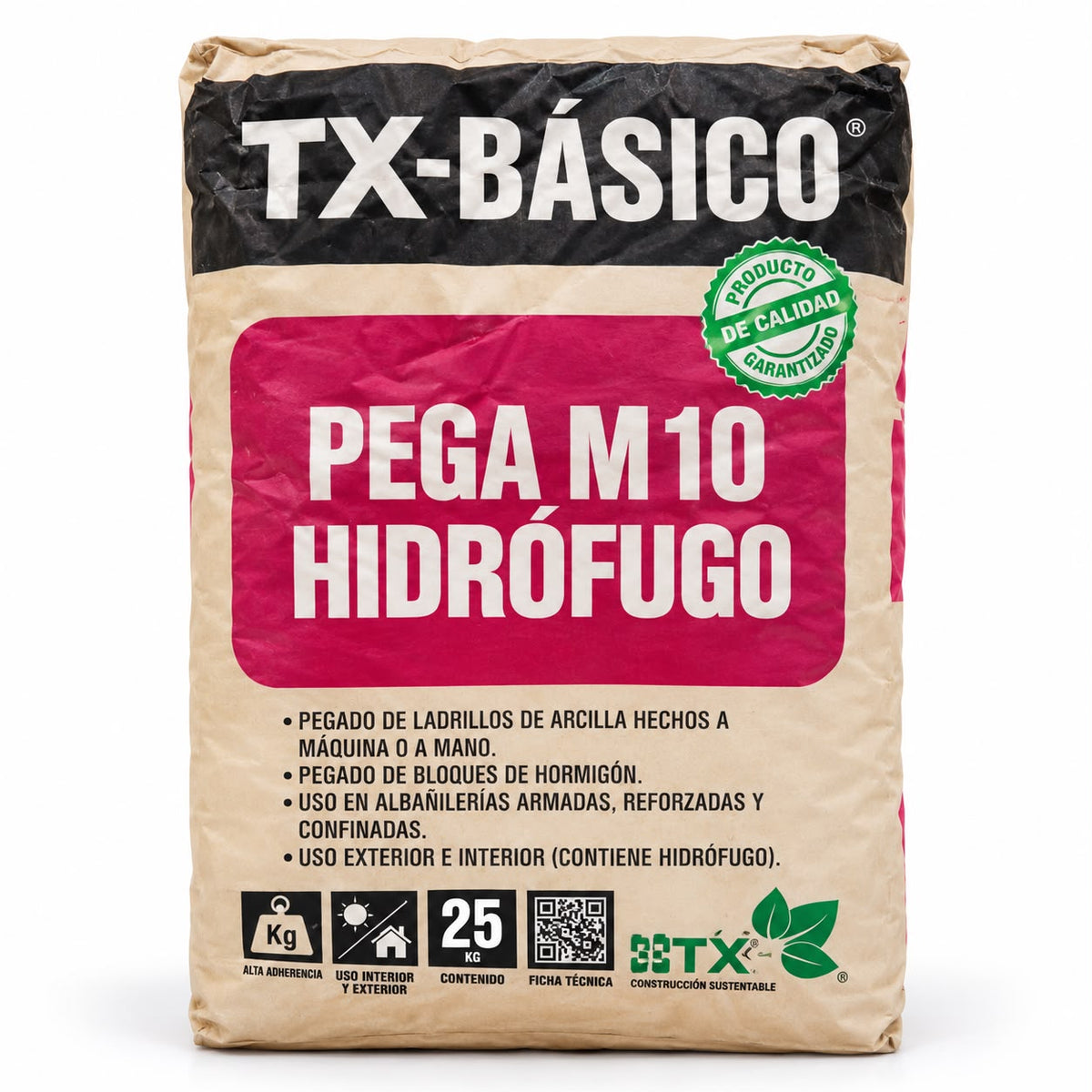 Adhesivo Mortero Tx-basico pega M10 Hidrófugo 25 kg