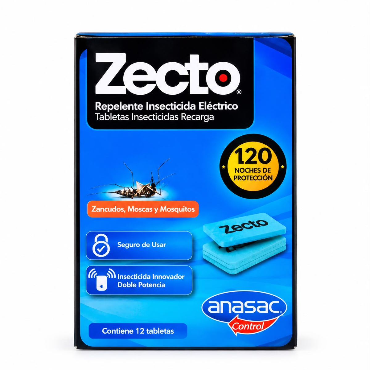 zecto Recarga de Tabletas Insecticidas Eléctricas Anasac x 12 unidades