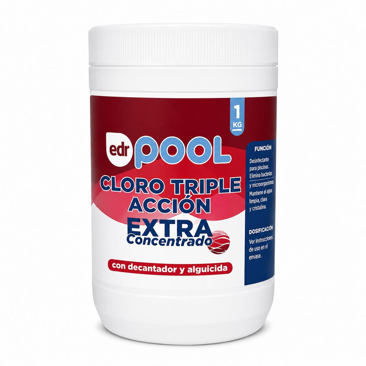 Cloro Granulado EDR Pool Triple Acción Extra Concentrado – 1 kg