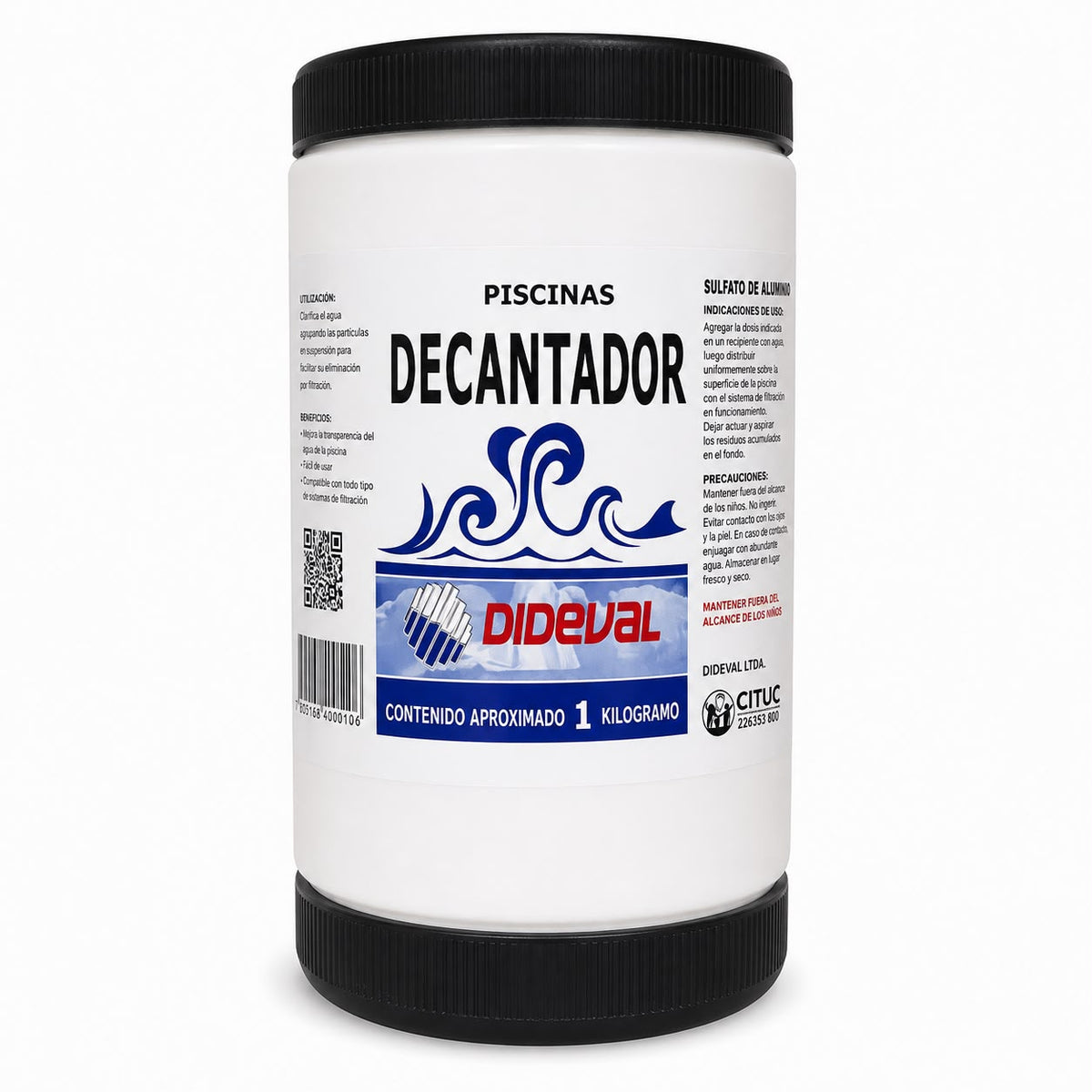 Decantador para Piscinas Dideval – 1 kg