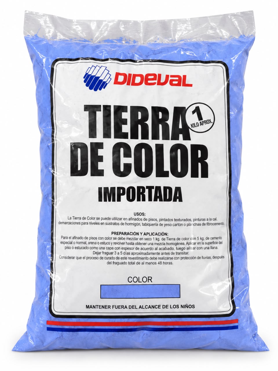 Tierra de Color Dideval Azul – Importada, 1 kg