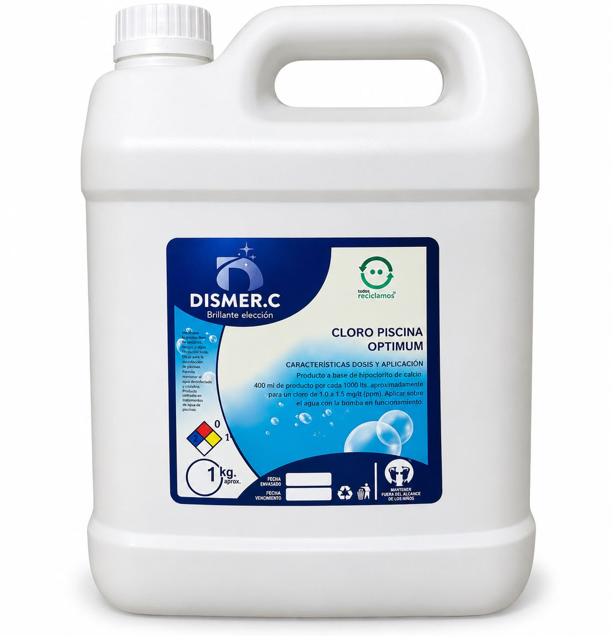 Cloro para Piscina Dismer C Optimum 10 lt