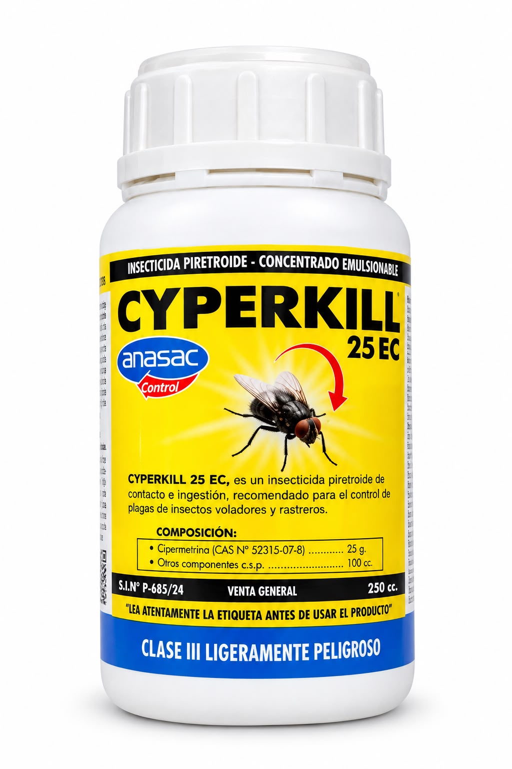 nsecticida Cyperkill 25 EC Anasac 250 cc