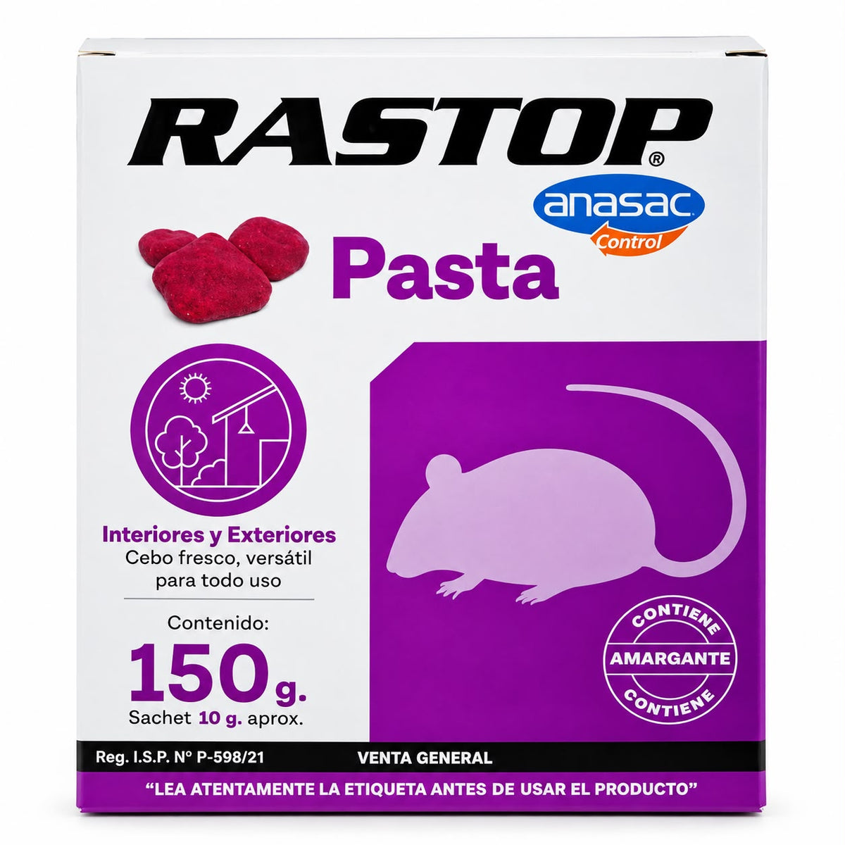 Rastop Pasta Anasac Control Rodenticida 150 g