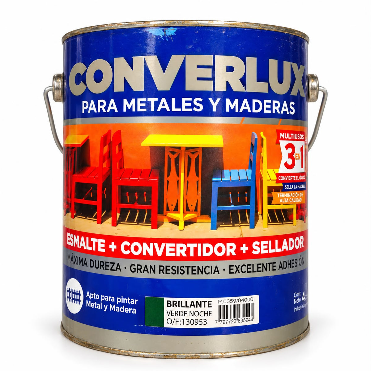 Converlux Esmalte 3 en 1 Verde Noche Brillante