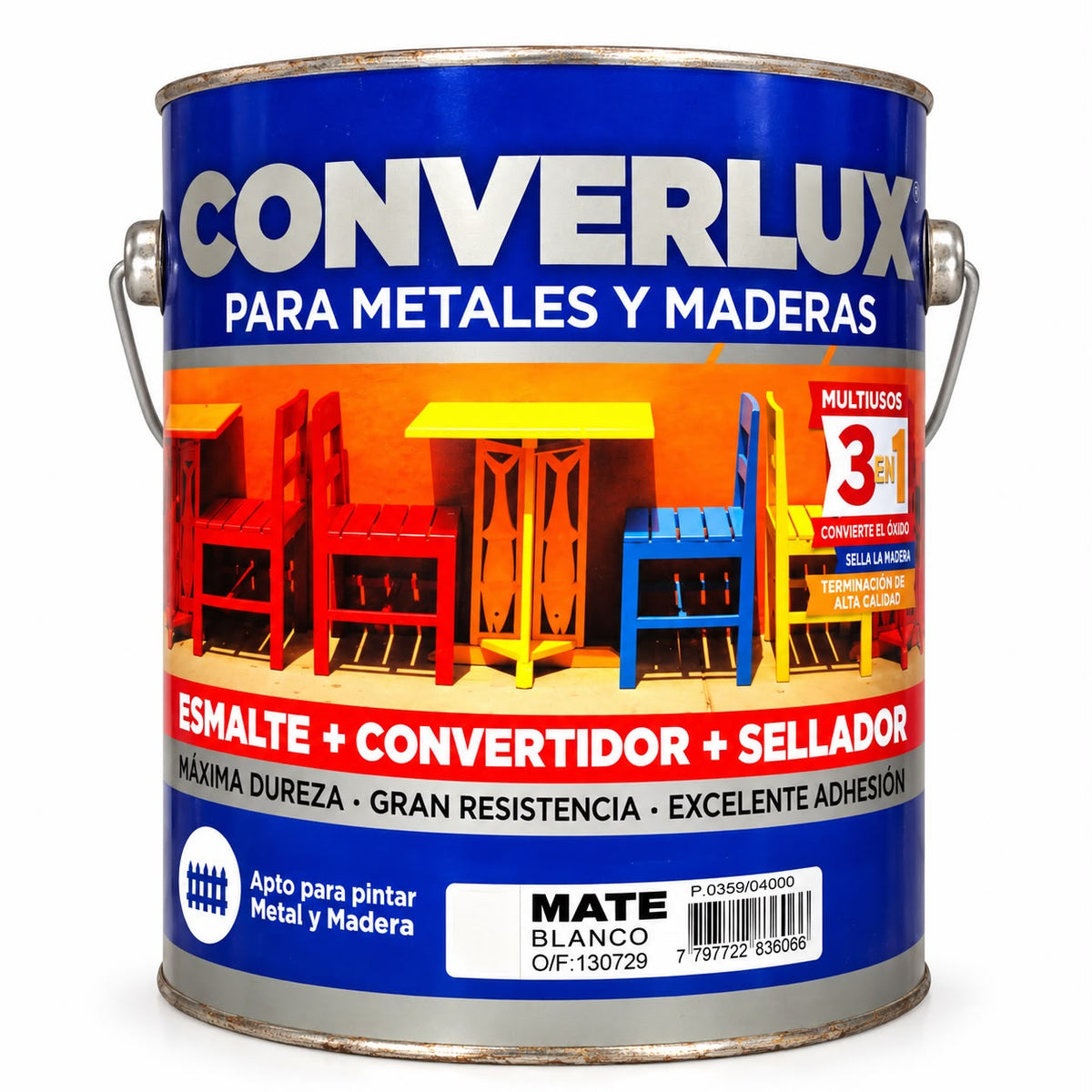 Esmalte Converlux 3 en 1 Mate Blanco