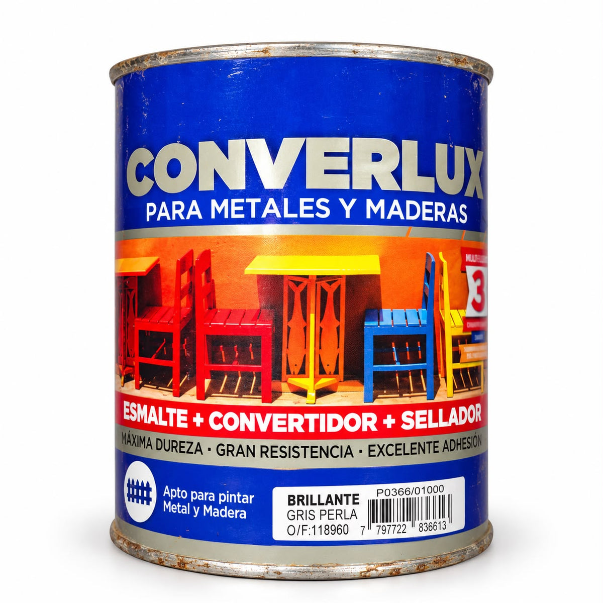 Converlux 3 en 1 Gris Perla 1 Litro