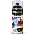 Spray Pintura Multiuso Negro Brillante 400 ml Val Kolor