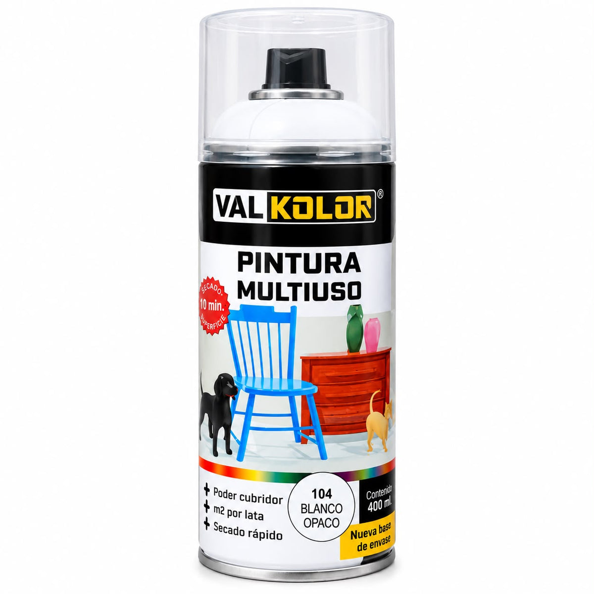 Spray ValKölor Blanco Opaco 400 ml valprik