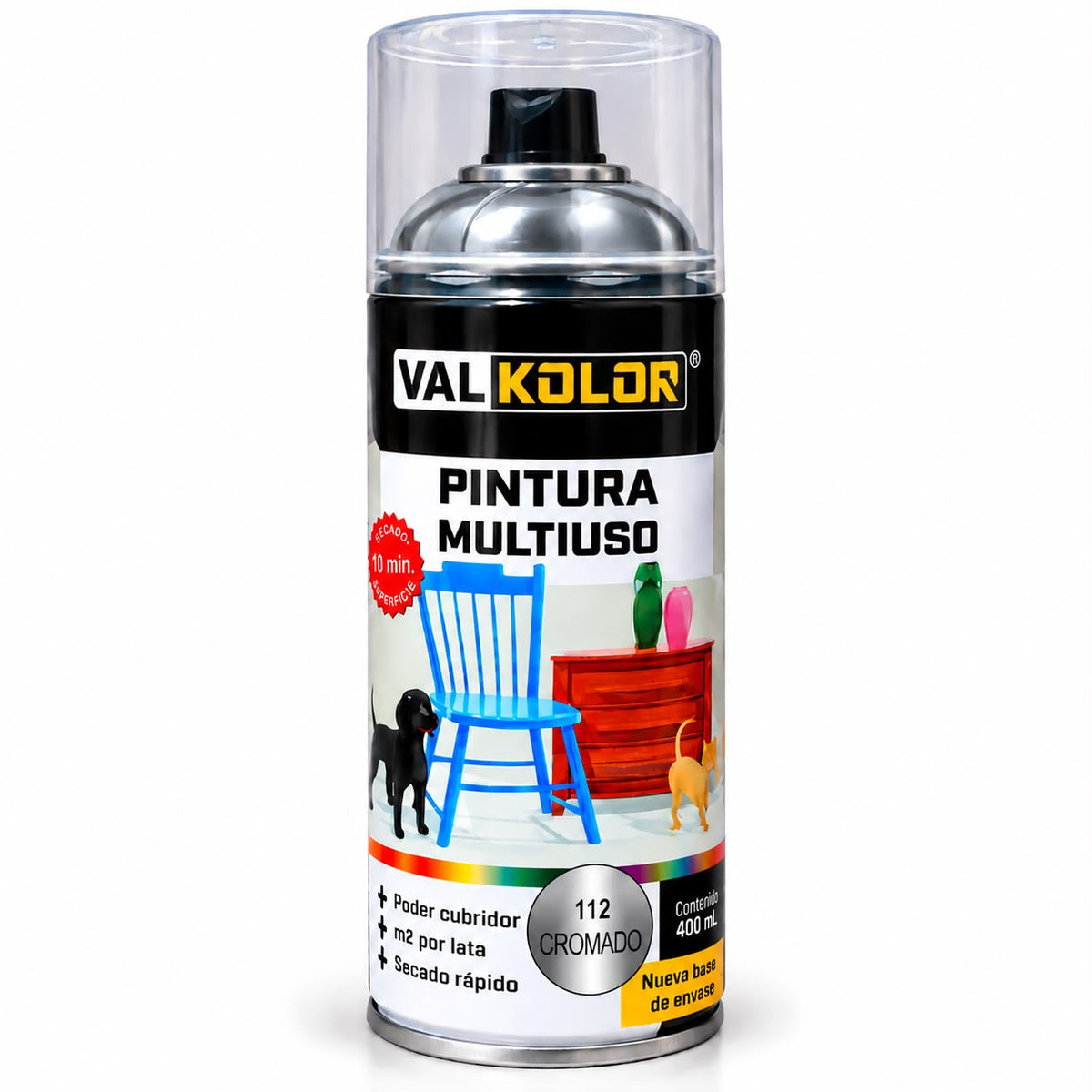 Spray Val Kolar Cromado 400 ml